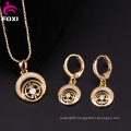 Wholesale Copper Gold Plated Fashion Wedding Jewelry Set